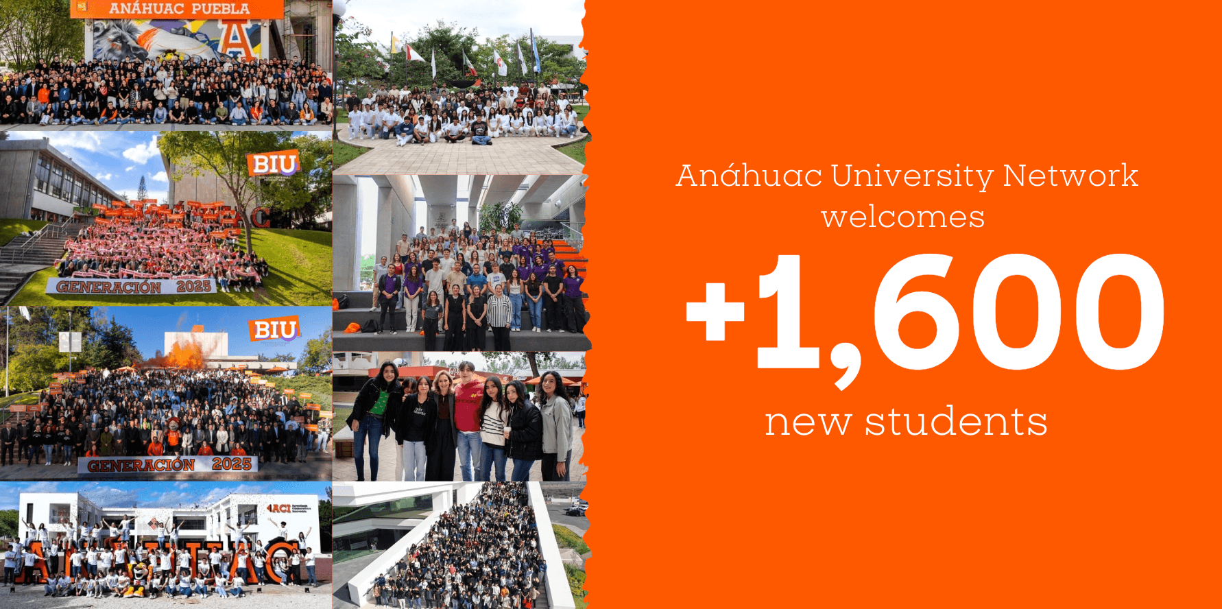 More than 1,600 New Students Join the Anáhuac University Network