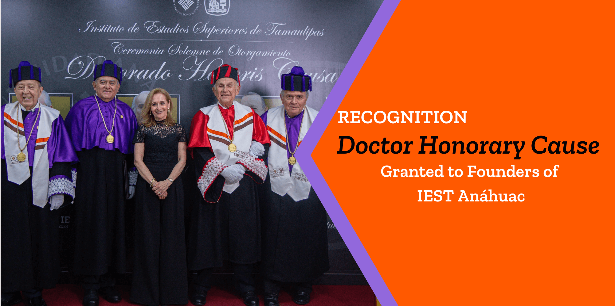 Honorary Doctorate Recognition to the Founders of IEST Anáhuac