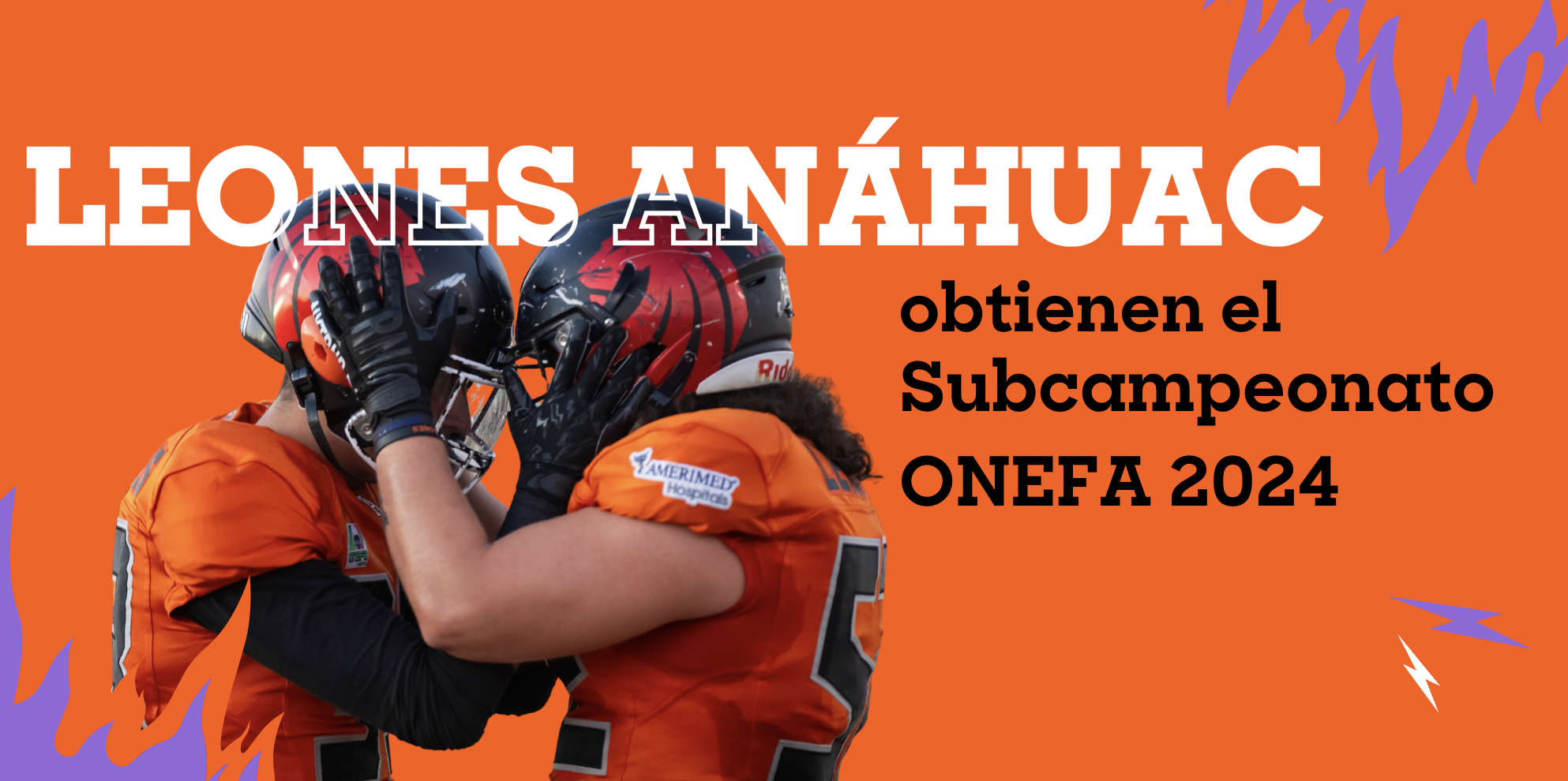 Leones de la Universidad Anáhuac Cancún: obtienen el Subcampeonato de Conferencia Nacional de la ONEFA 2024.