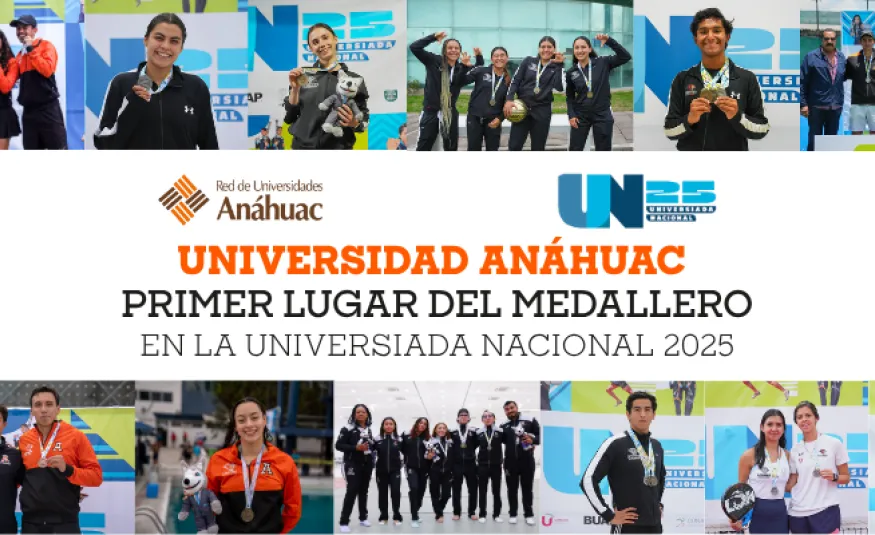 Universidad Anáhuac se posiciona en el primer lugar del medallero en la Universiada Nacional 2025