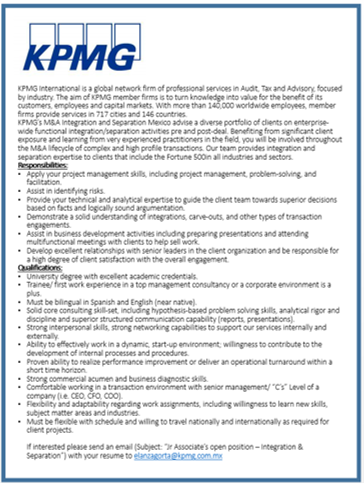 vacante KPMG