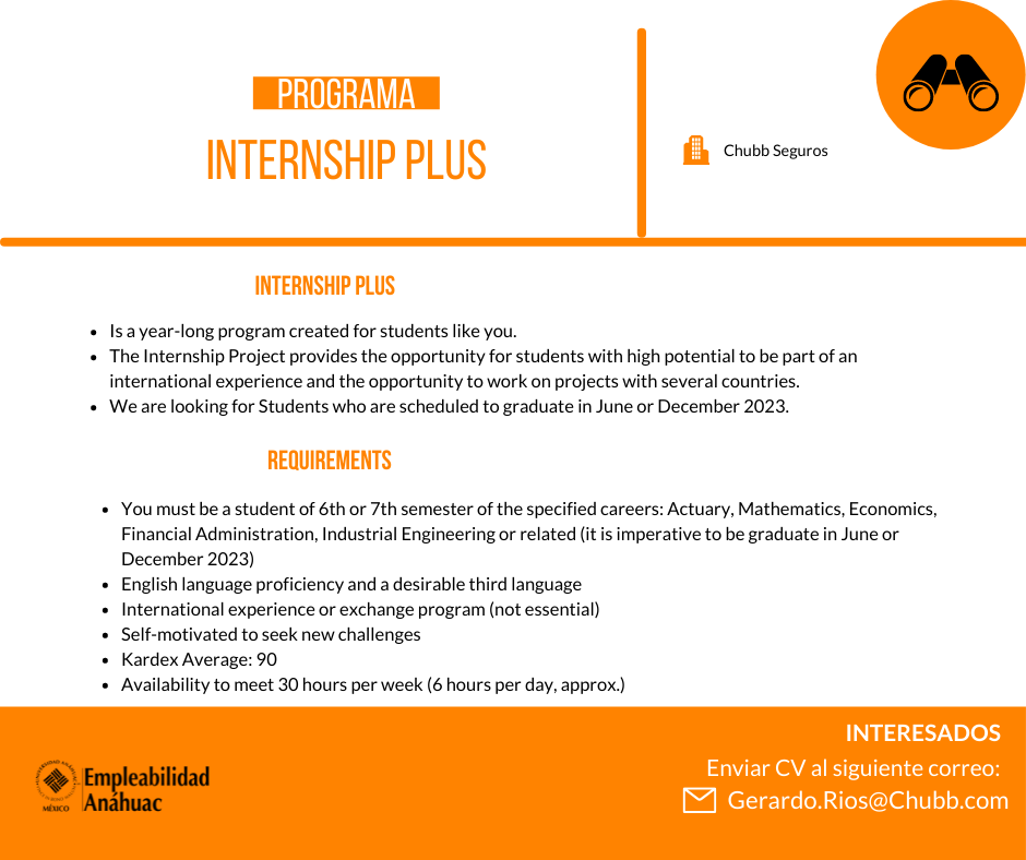 Internship en Chubb Seguro