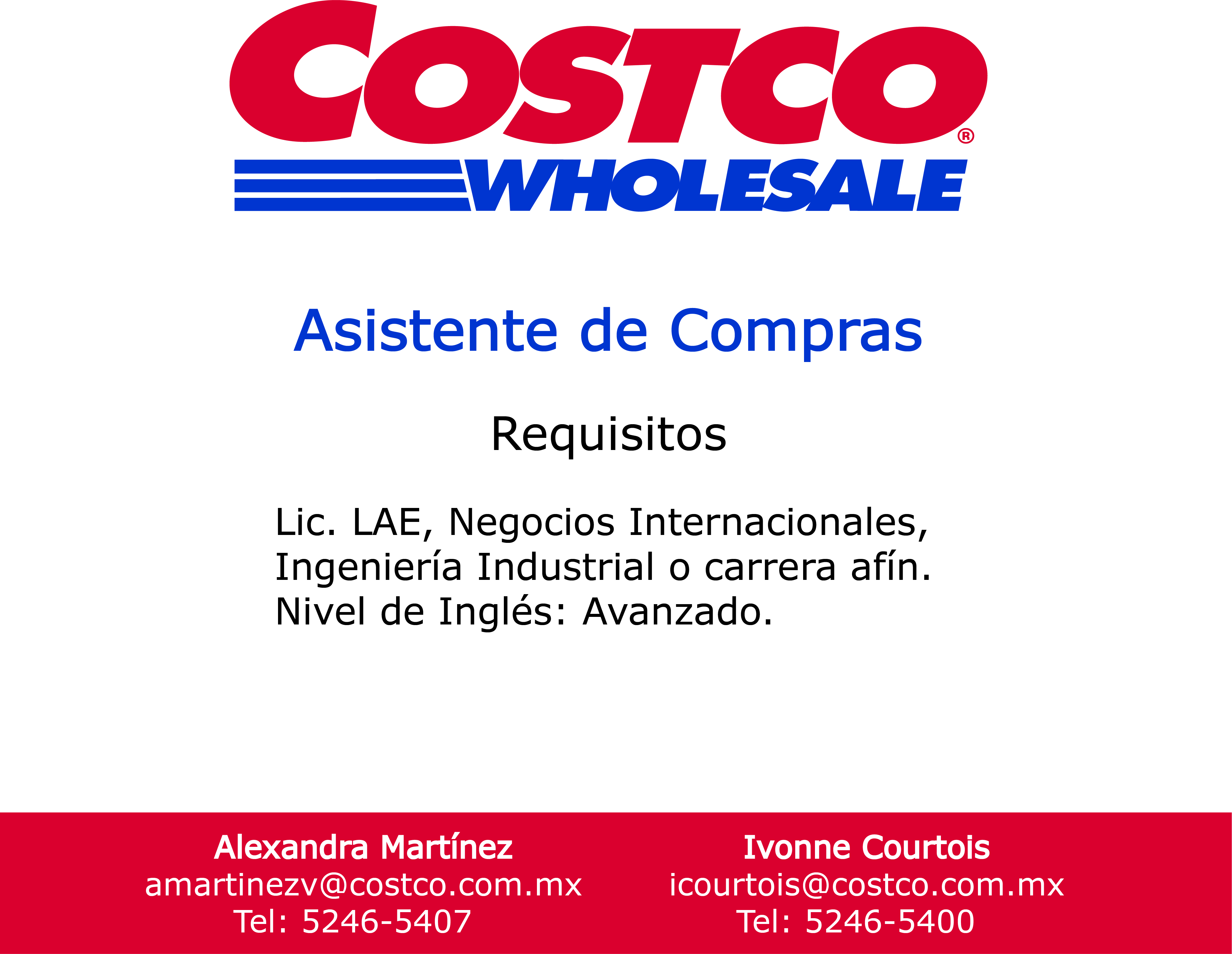 Asistente de compras - Costco Wholesale