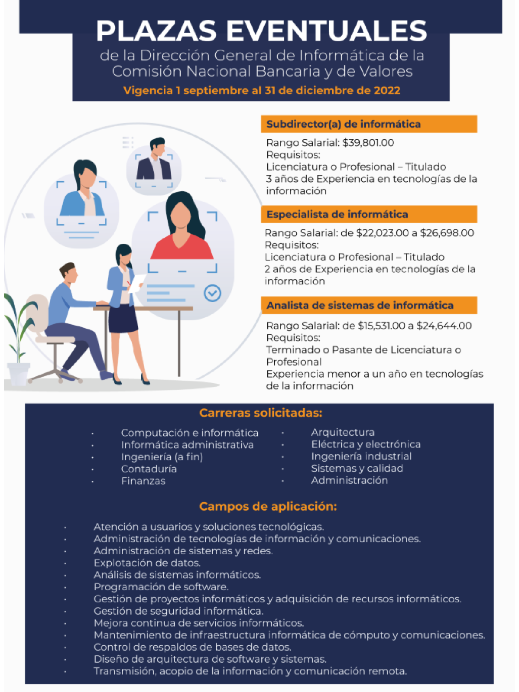 Vacante Comision Bancaria de Valores