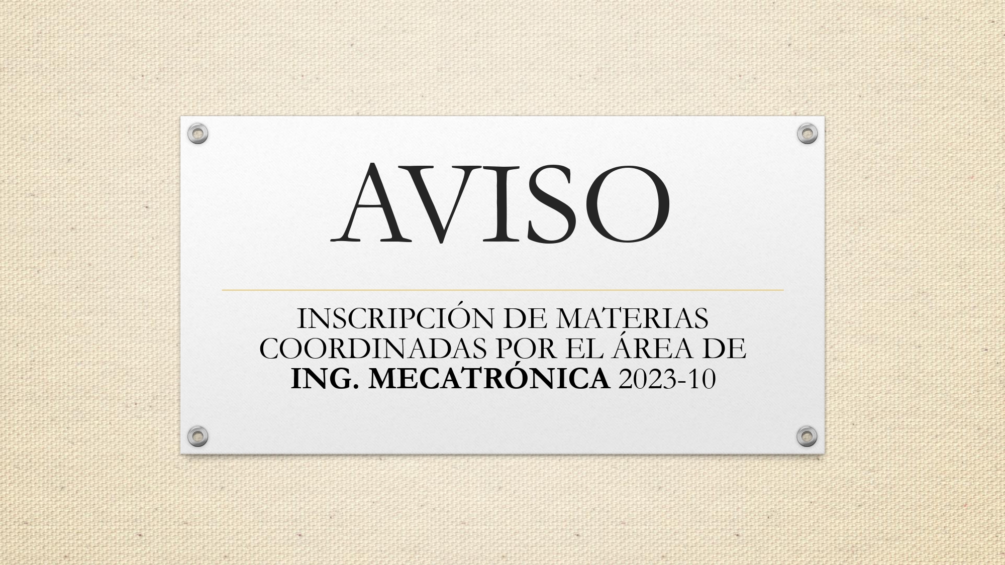 aviso