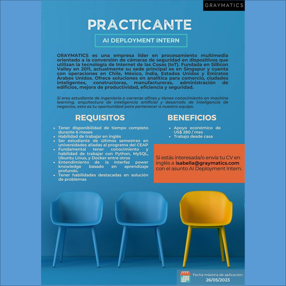 VACANTE - Practicante AI Deployment Intern