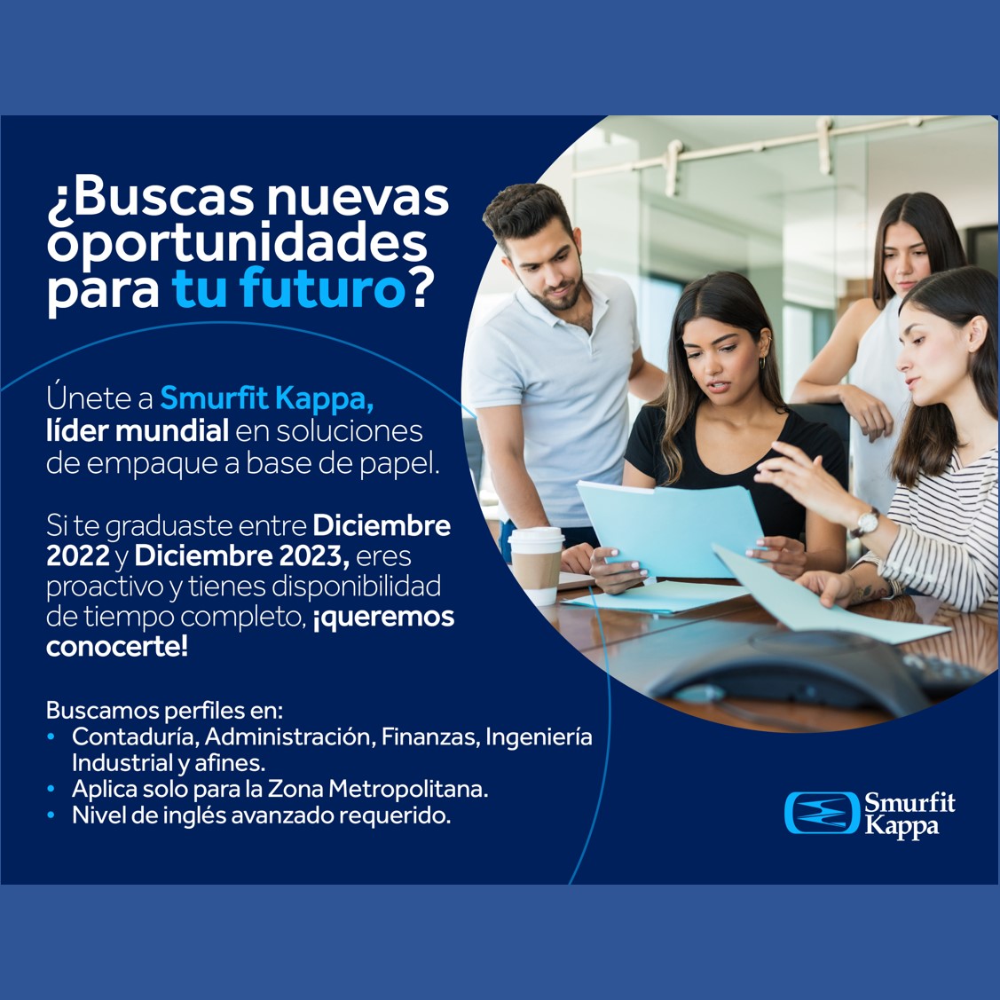 VACANTE - Trainees con Smurfit Kappa