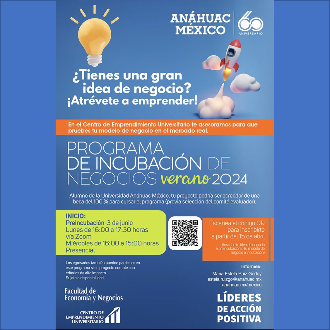 Convocatoria al Programa de Incubación de Negocios Verano 2024