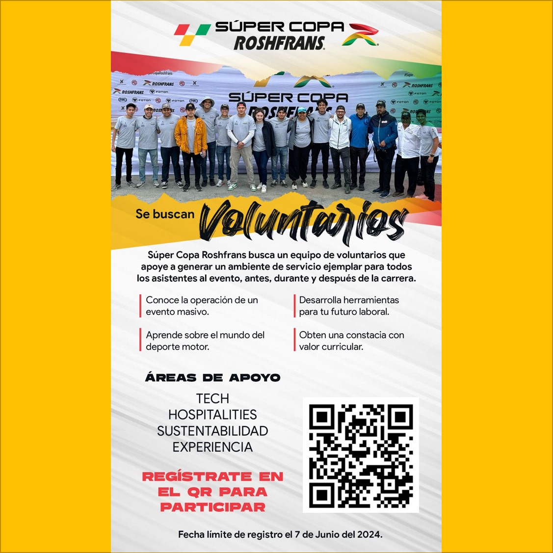 ¡Se voluntario en la Super Copa SPEEDFEST 2024!