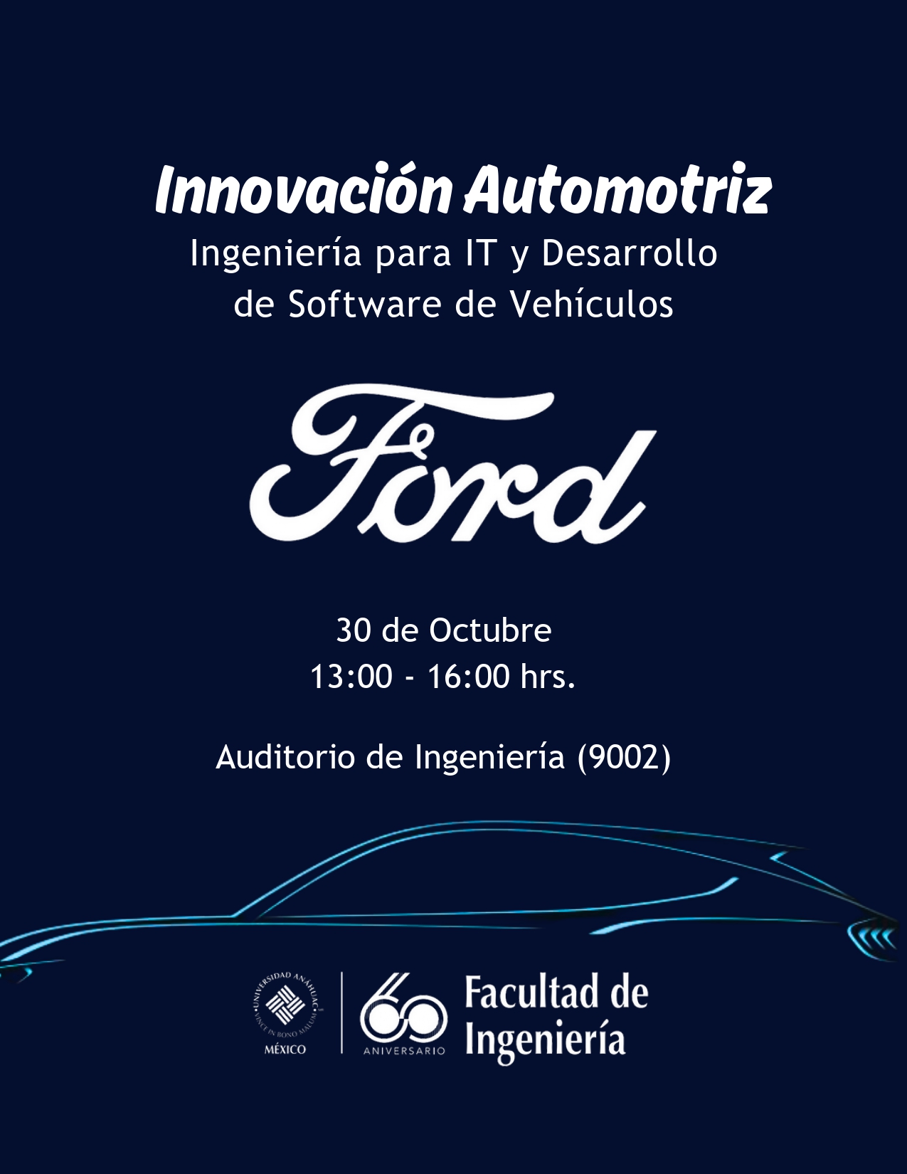 ¡Asiste a la conferencia impartida por Ford!