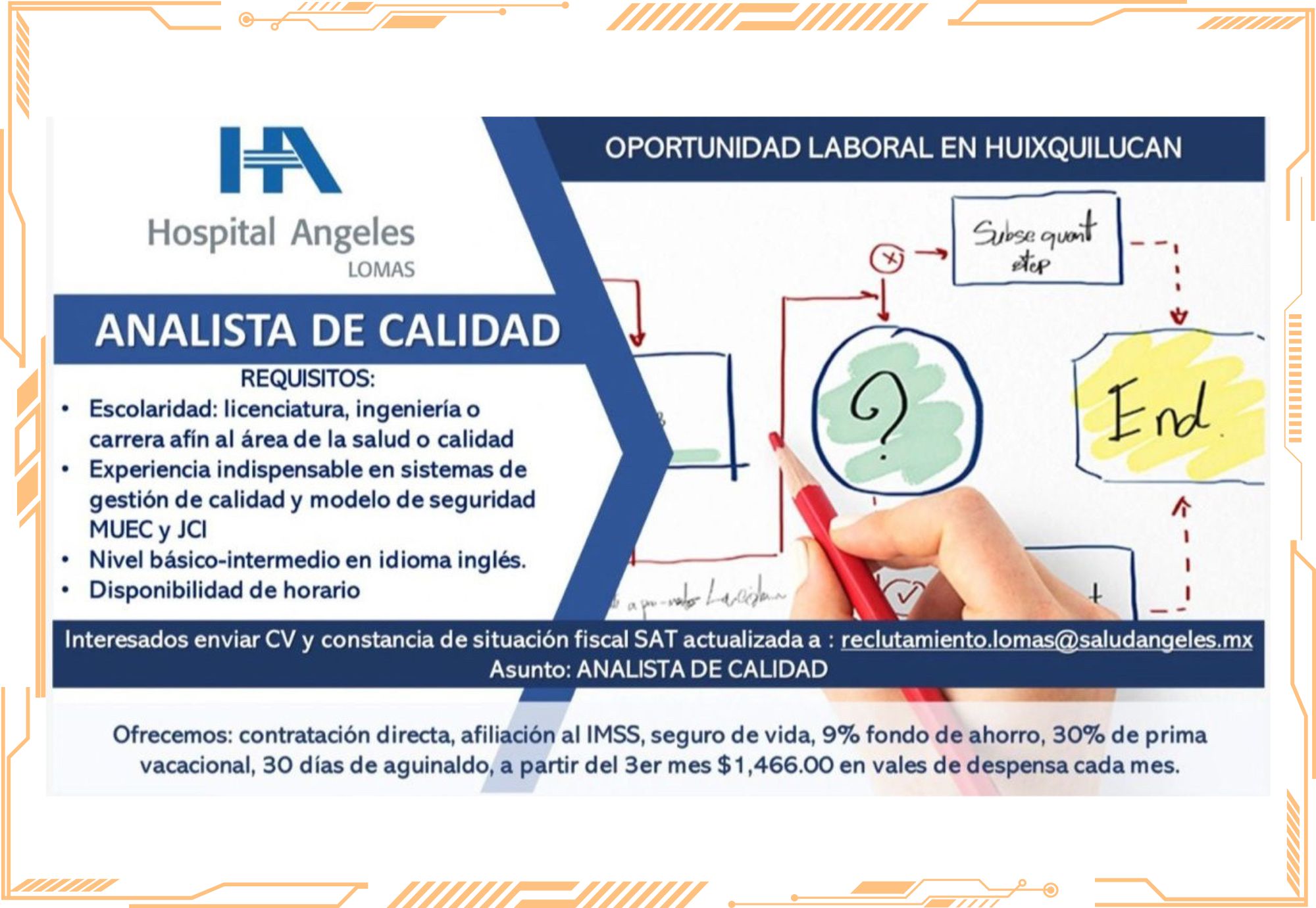 HOSPITAL ÁNGELES | Analista de calidad