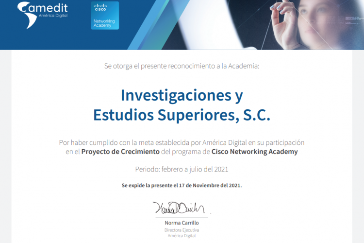 Reconocimiento de Cisco 2021 