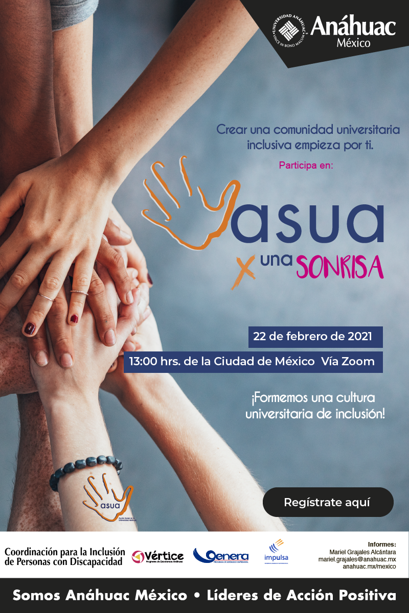 La inclusión empieza por ti. Participa en ASUA x una Sonrisa