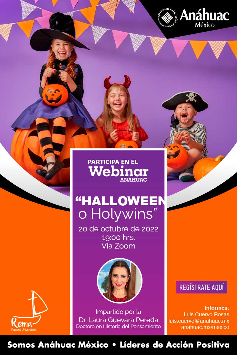 Particia en el Webinar "Halloween o Holywins" Campus Sur