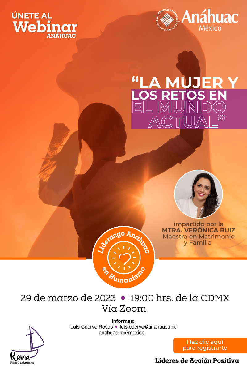 Webinar "La mujer los retos en el mundo actual"