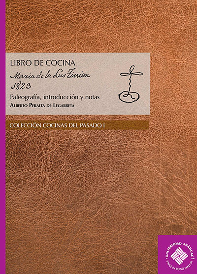 Libro de cocina Maria de la Lus Tissier 1823