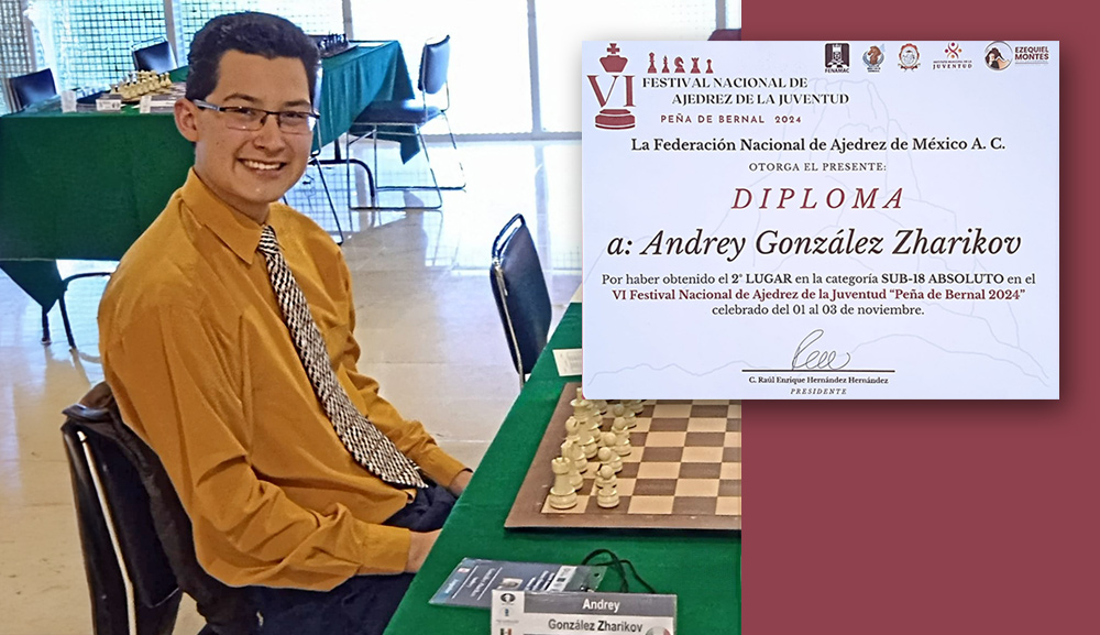 Andrey González Zharikov: Subcampeón Nacional de Ajedrez 2024