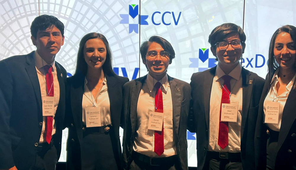 Alumnos de Actuaría ganan segundo lugar del CFA Institute Research Challenge 2022