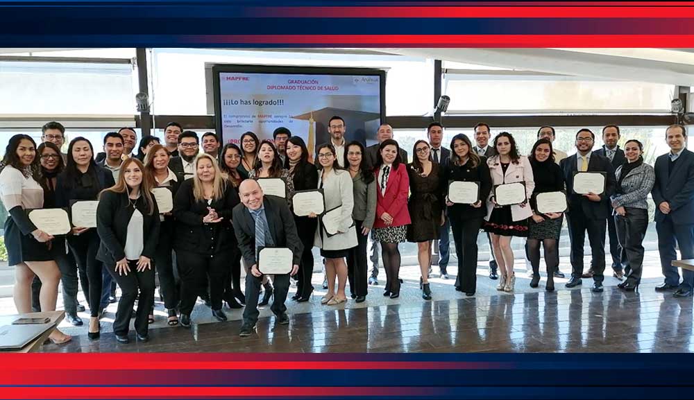 Clausura del Diplomado técnico de Seguros en el ramo de salud, impartido a colaboradores de Mapfre