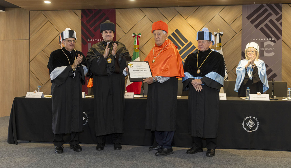 La Universidad Anáhuac otorga Doctorado Honoris Causa al Lic. Antonio del Valle Ruiz