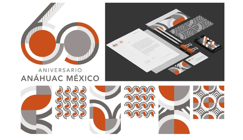 Identidad gráfica del 60 aniversario Anáhuac gana Premio Nacional de Diseño: Diseña México 2024