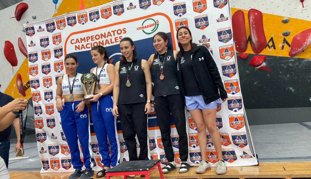 Leones Anáhuac destacan en Campeonato Nacional de Escalada de la CONADEIP