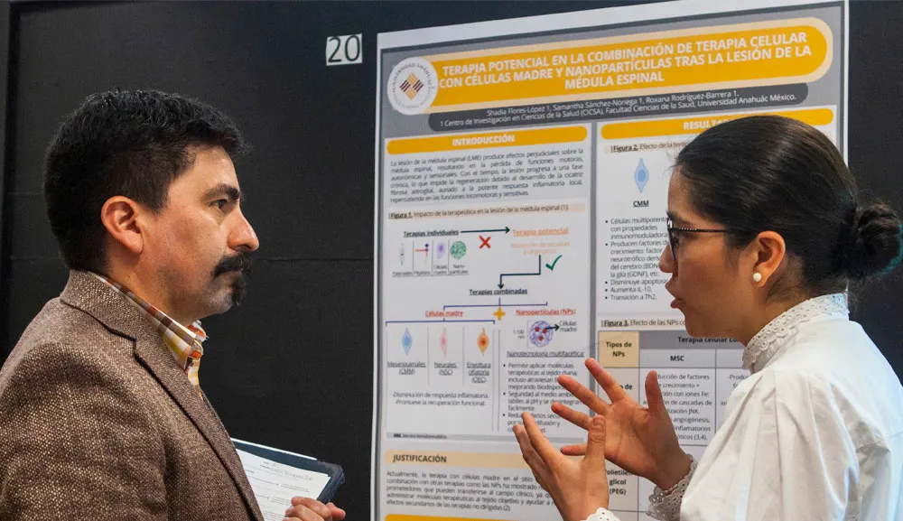 Efecto de las nanopartículas en combinacion con celulas troncales en lesión de medula espinal