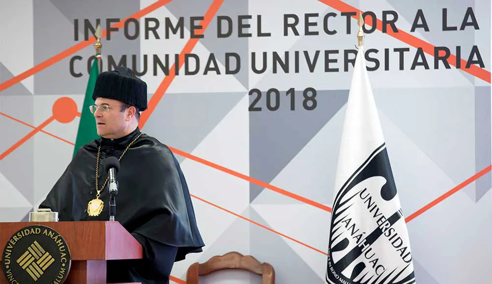 Preparar hombres y mujeres que enfrenten un nuevo mundo, Informe del Rector 2018