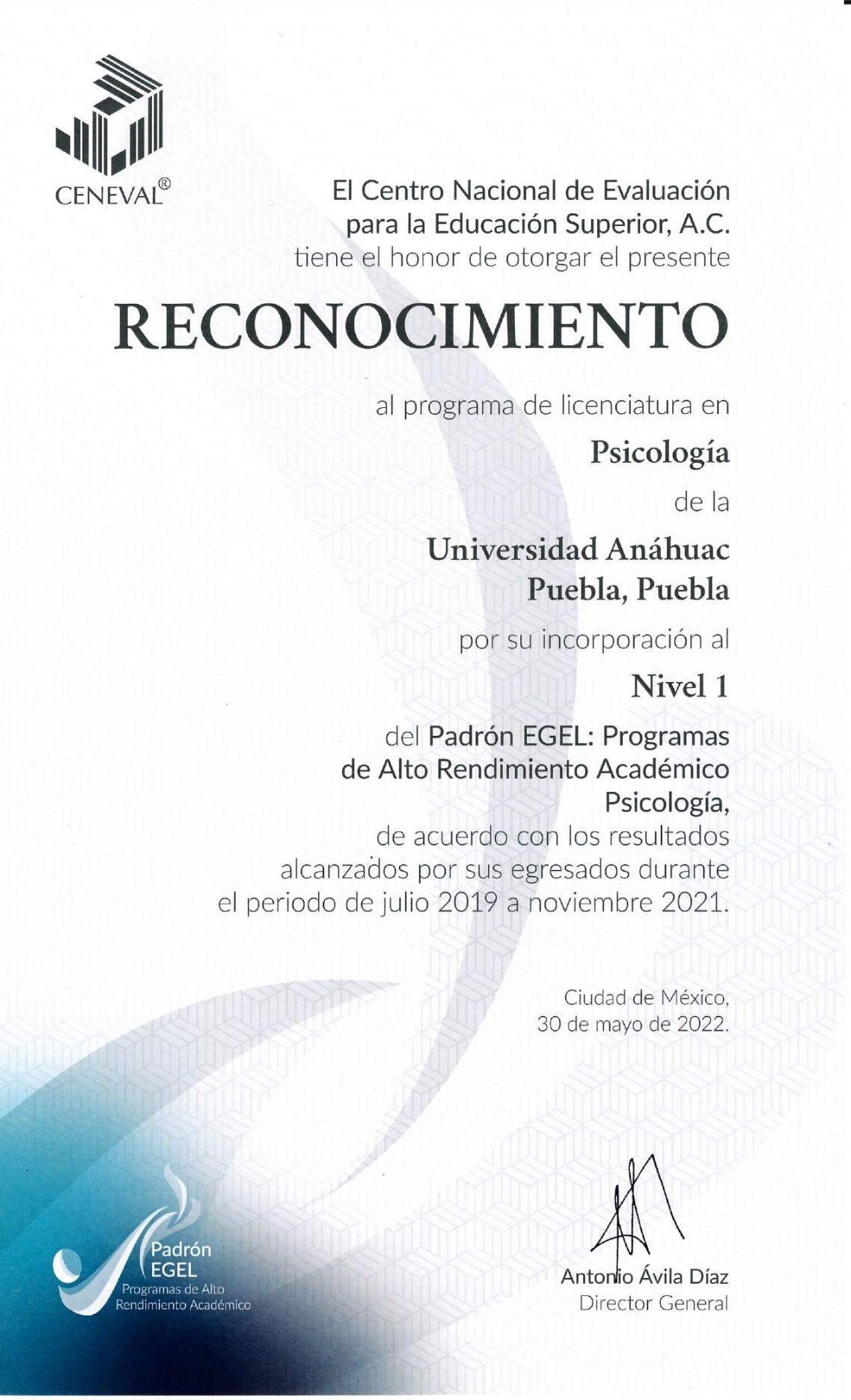 egel psicología