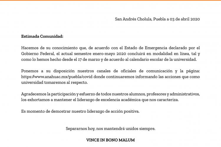 comunicado