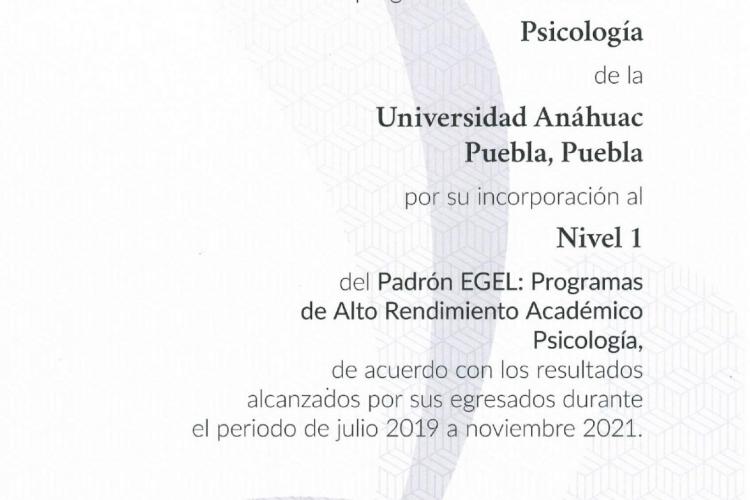 egel psicología