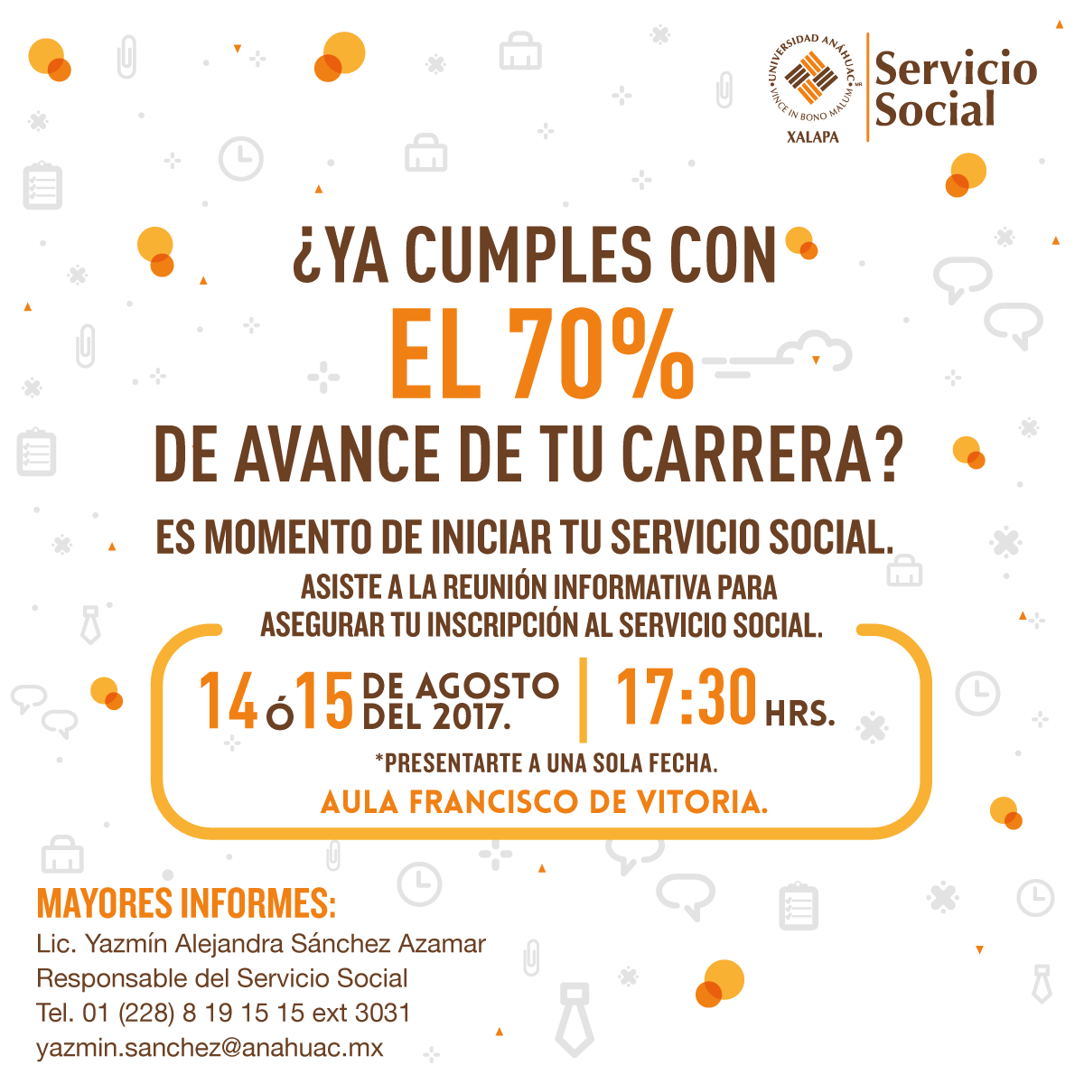 Cerrar vista en pantalla completa Convocatoria al Servicio Social