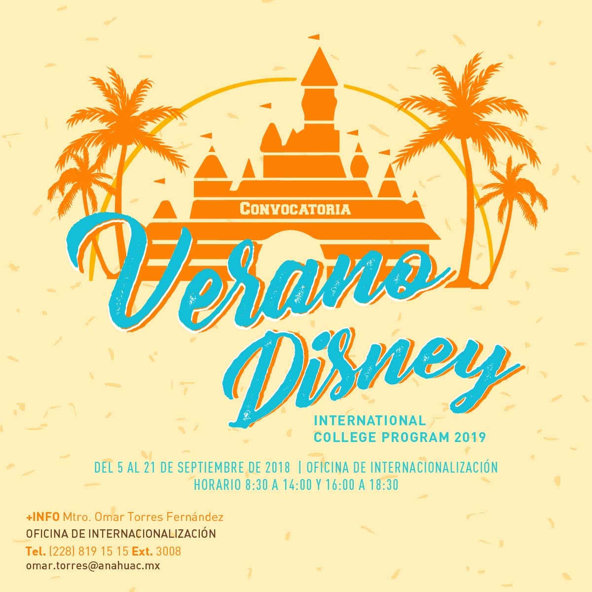 Cerrar vista en pantalla completa Verano Disney - International College Program 2019