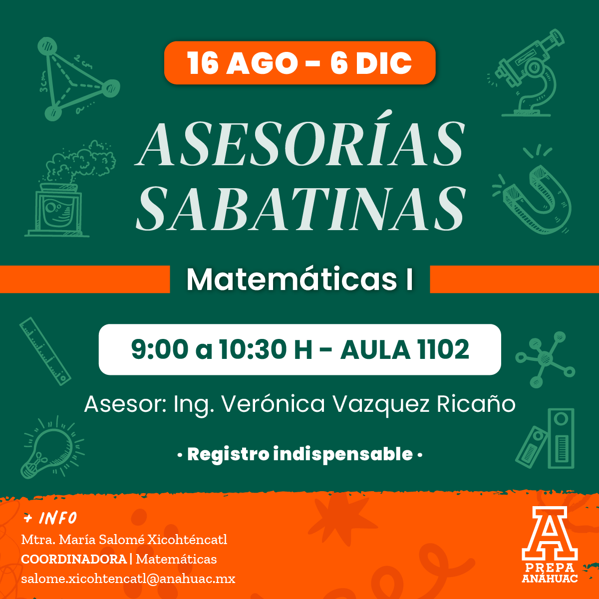 1 / 6 - Asesorías para Matemáticas y Ciencias Ago-Dic de 2025 1 / 6 - Asesorías para Matemáticas y Ciencias Ago-Dic de 2025