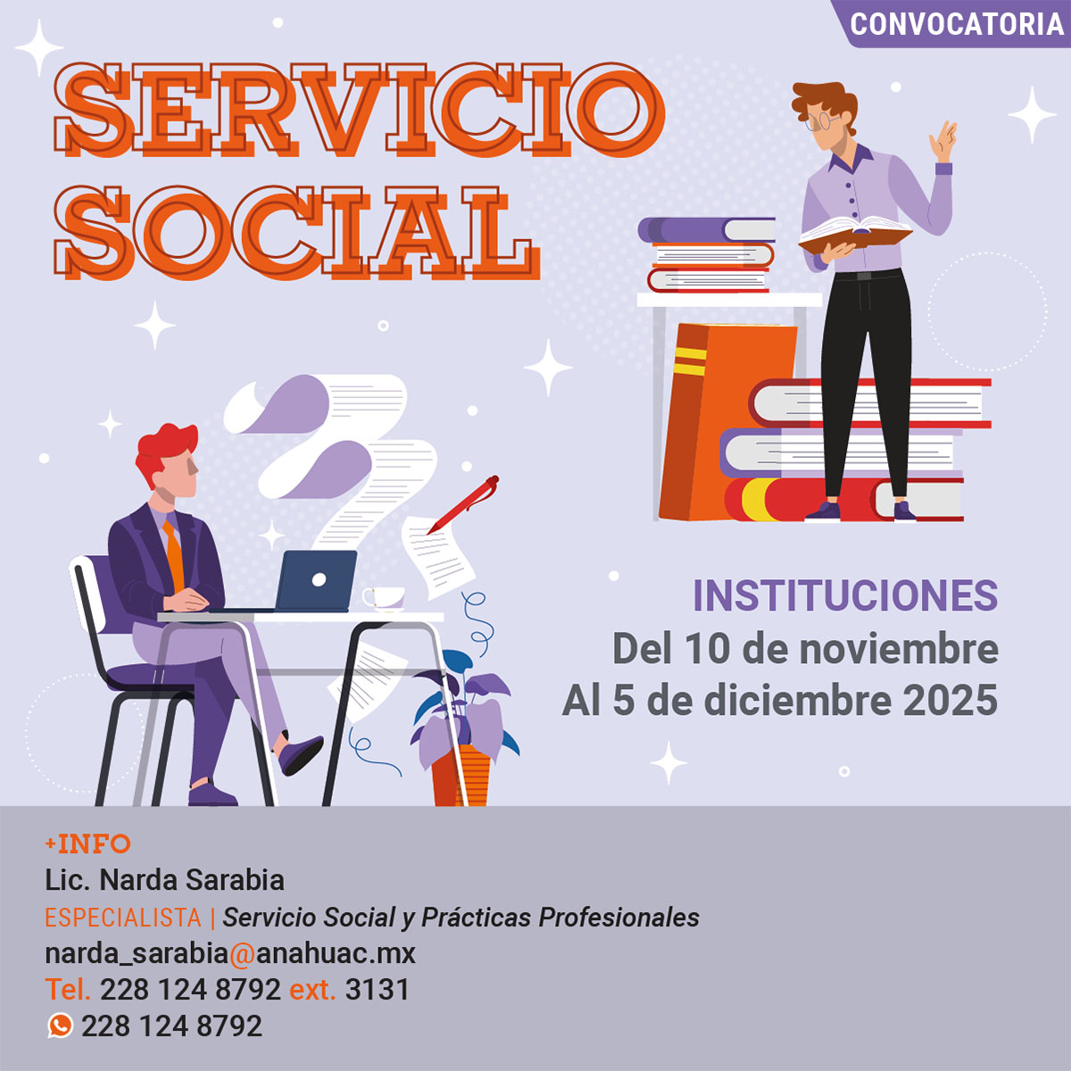 Servicio Social: Convocatoria para Organizaciones