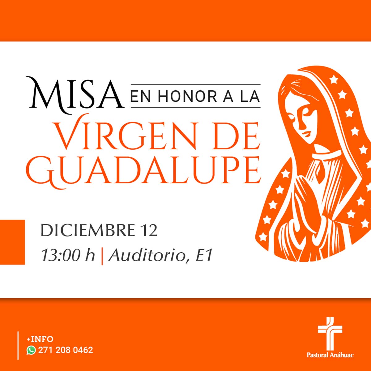Cerrar vista en pantalla completa Misa en Honor a la Virgen de Guadalupe