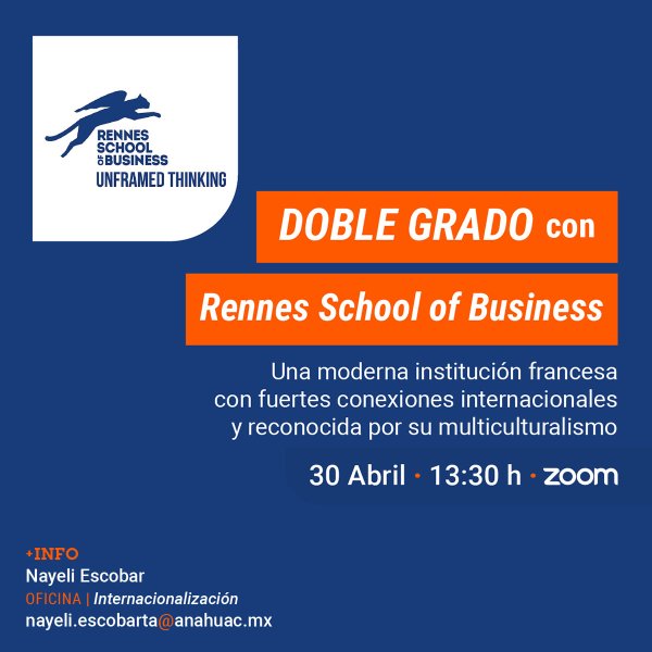 DOBLE GRADO con Rennes School of Business