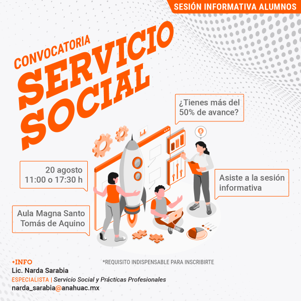 Servicio Social: Convocatoria para Alumnos